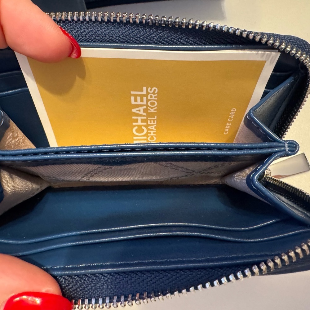 Michael Kors Navy Patterned Crossbody Bag - Picture 6 of 6